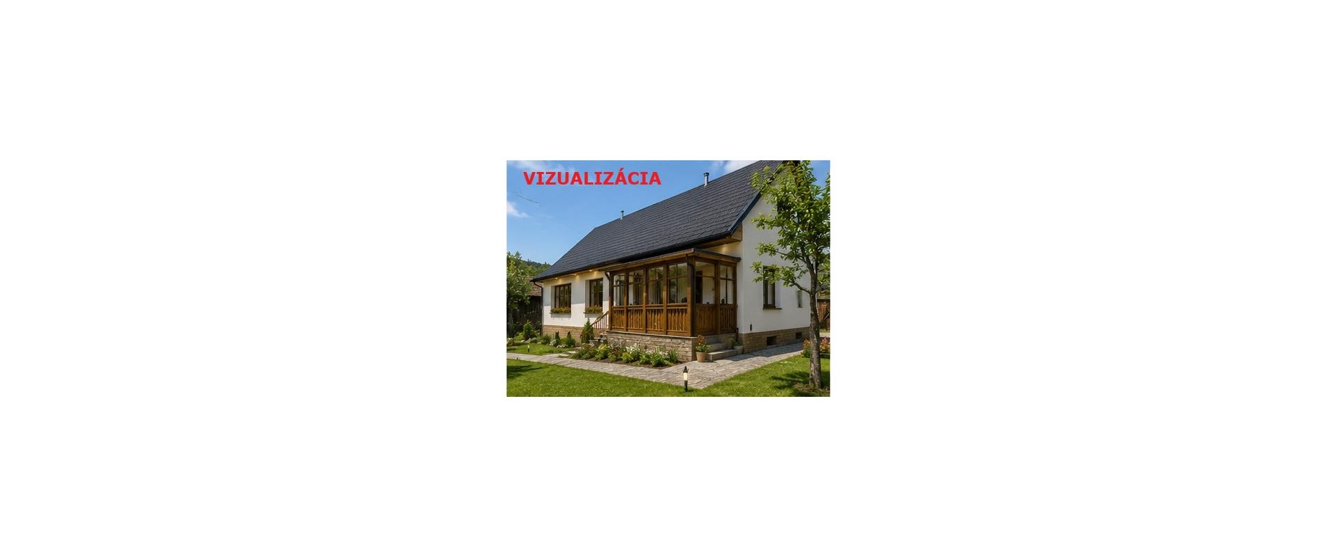 Na predaj 3 - izbový dom/ chata s verandou a záhradou v obci Krajná Porúbka.