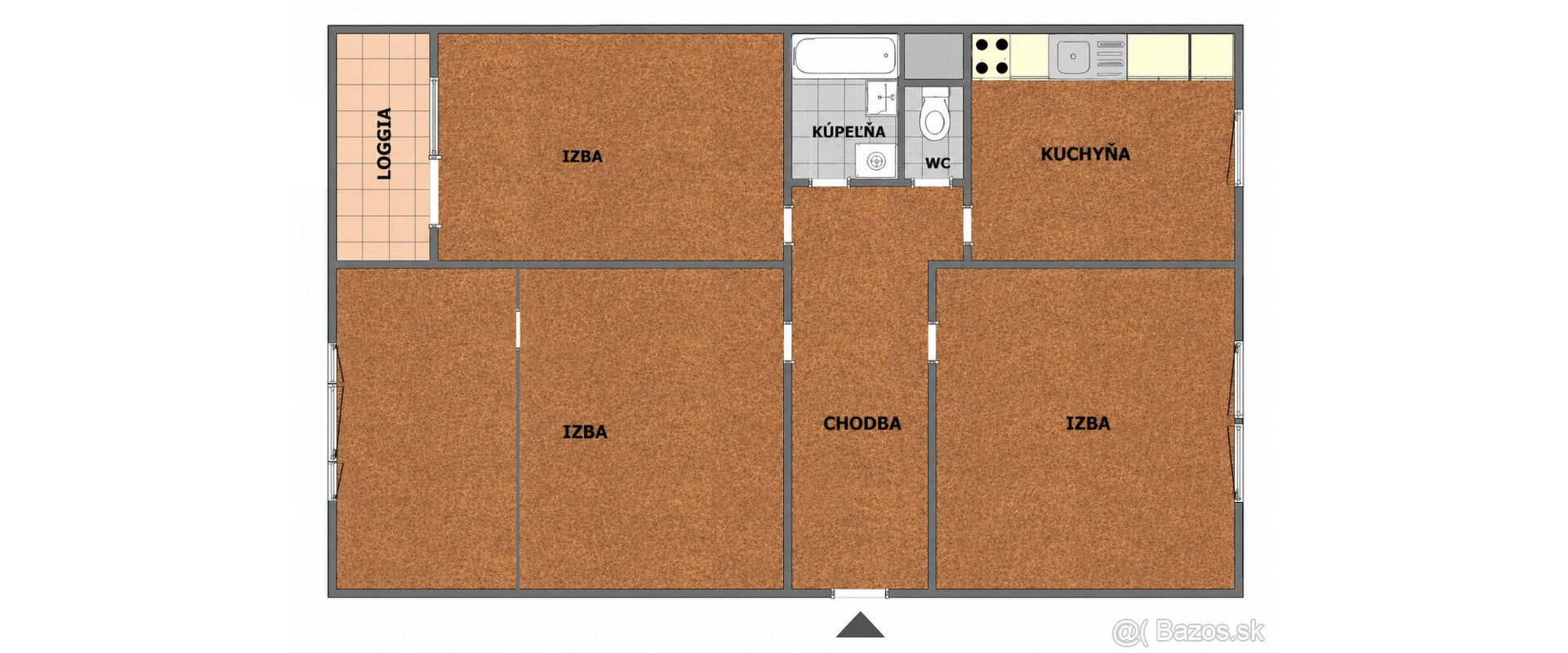 Predaj 3-izbový byt s loggiou 80m2 | Ťahanovce, Čínska ulica