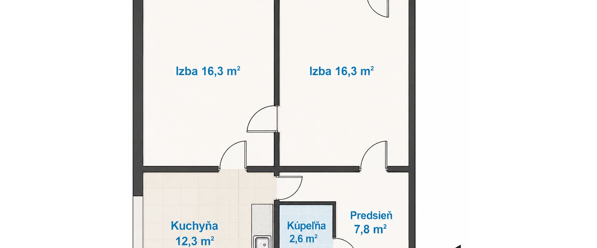 2 izbový byt ul. Kalinovská, Košice- Dargovských hrdinov