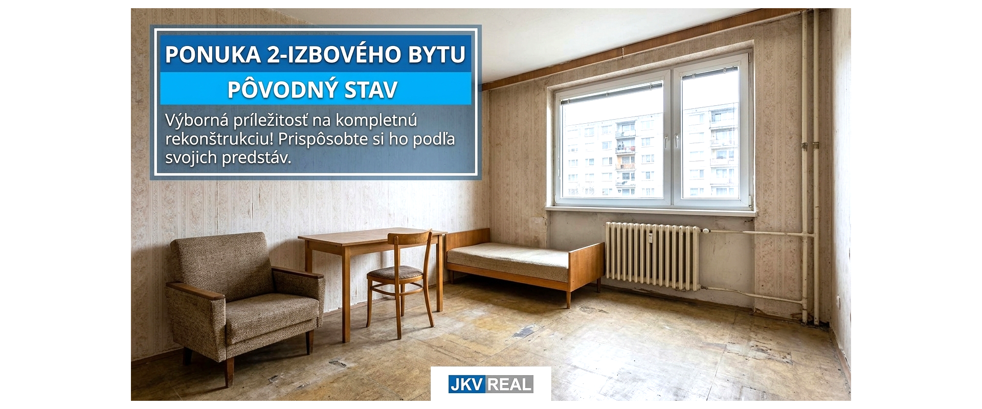 Priestranný 2-izbový byt v centre Galanty