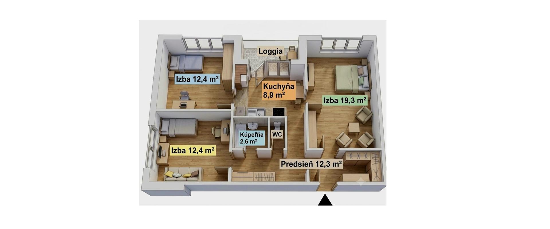 ZNÍŽENÁ CENA! SLNEČNÝ 3-IZBOVÝ BYT+LOGGIA ZAČIATOK PETRŽALKY