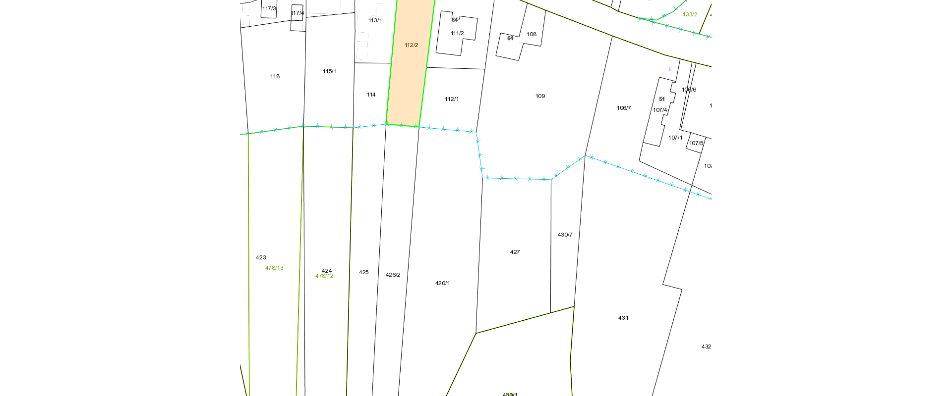Pozemok o rozlohe 2 300 m² v obci Vaľkovce.