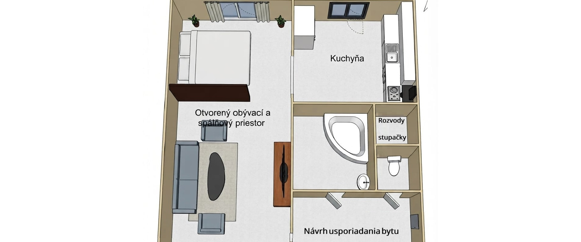 Na predaj 1izbový byt rekonštruovaný - bývanie či investíciu
