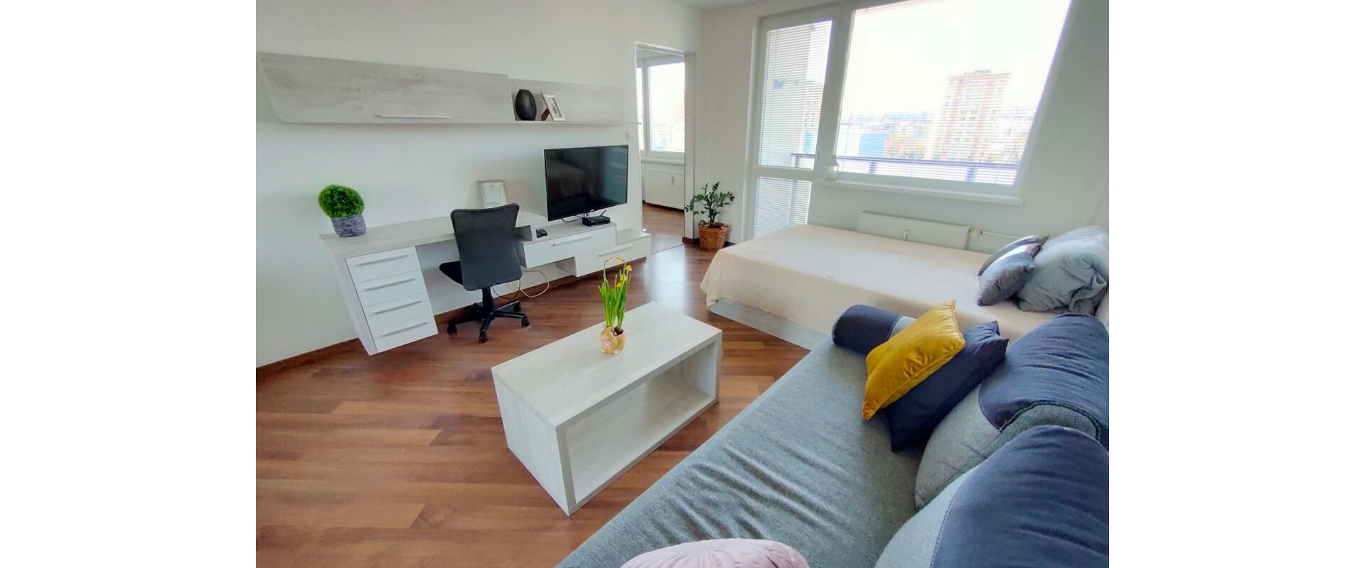 Prenájom moderného 1-izbového bytu neďaleko Auparku