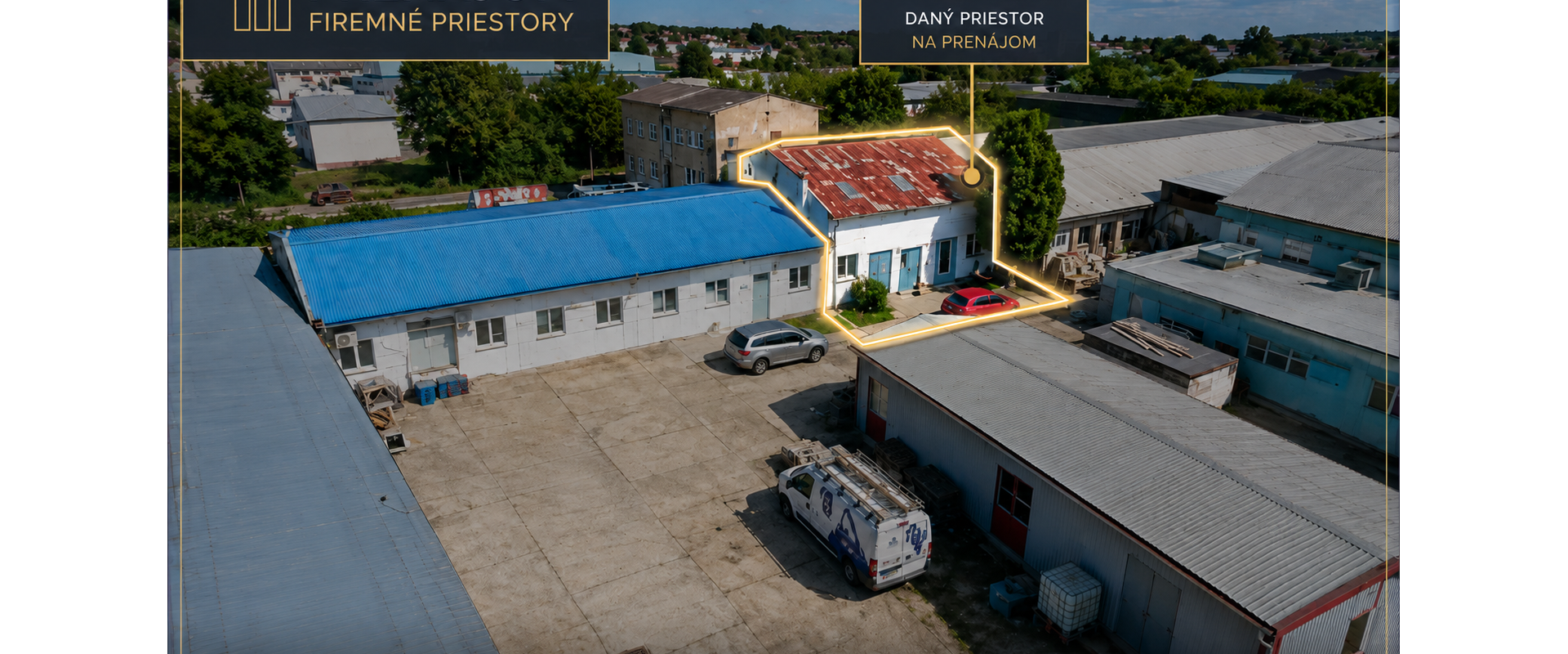 Firemné priestory so skladom – vhodné aj na výrobu