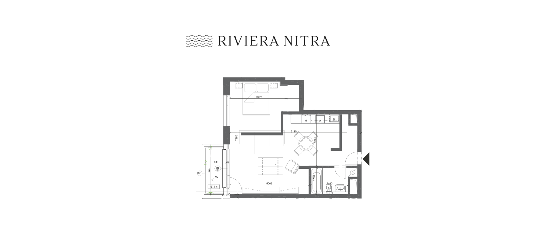 REZERVOVANÝ 2i byt s parkovaním v prémiovom projekte RIVIERA