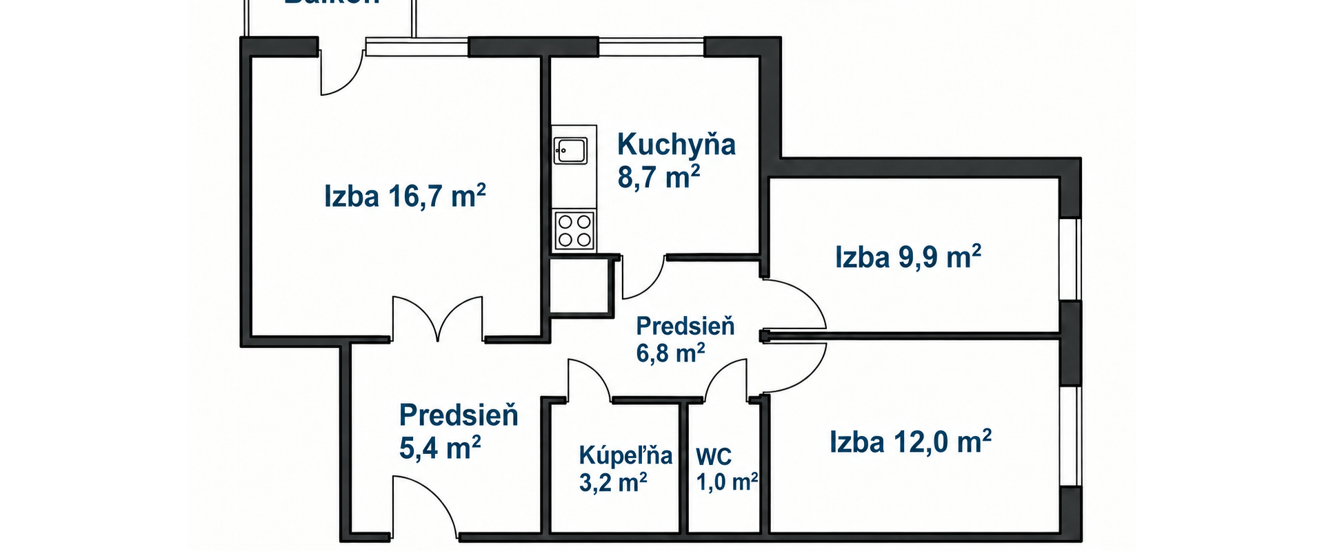 Otvorený výhľad a zeleň: 3-izb byt s Rakúskom na dosah ruky