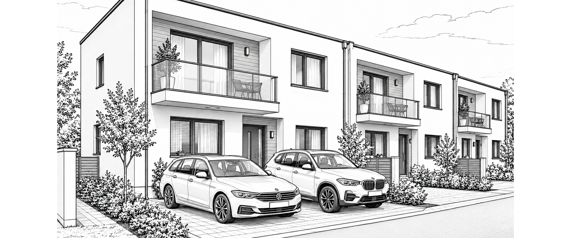 Dvojpodlažné novostavby rodinných domov, Sídlisko 3 - Prešov