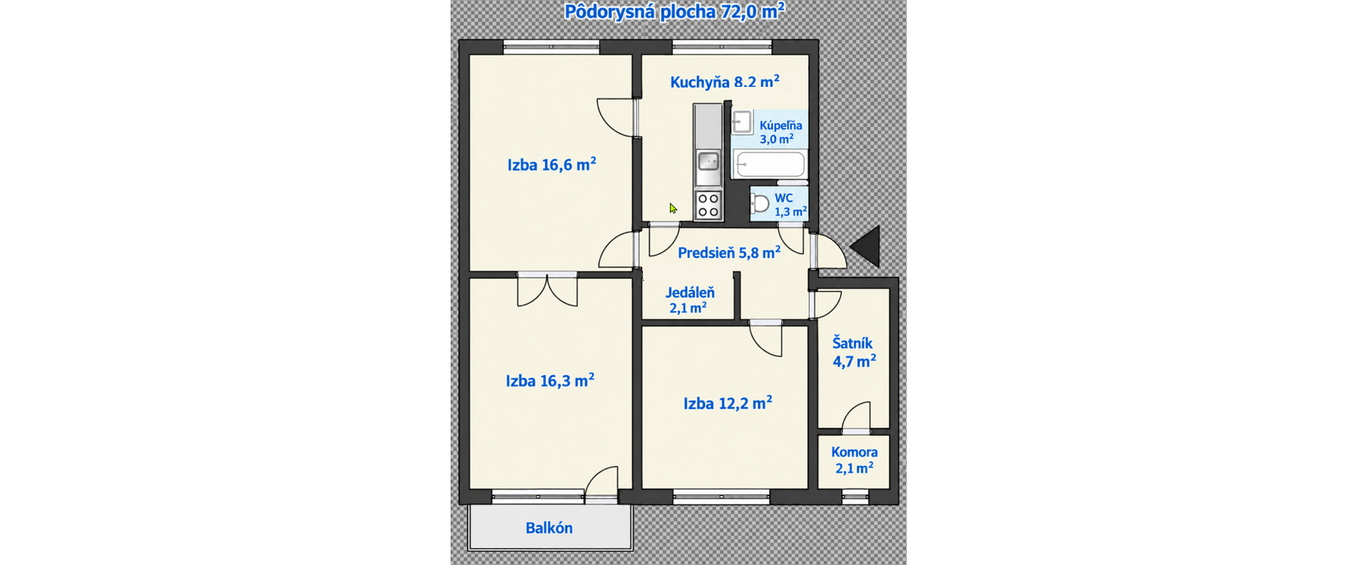 72m² a všetko po ruke môže byť vašich: 3,5-izb. byt Ružinov