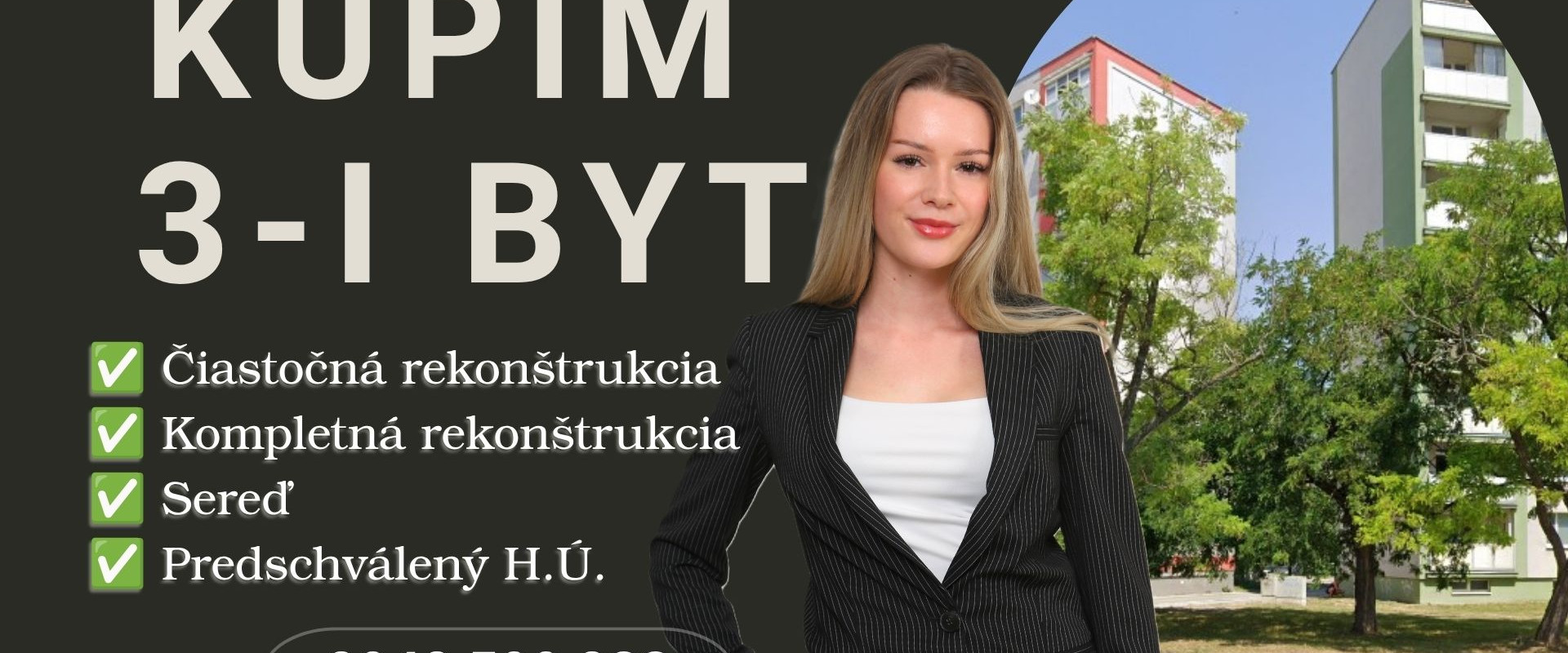 KÚPIM 3-IZBOVÝ BYT