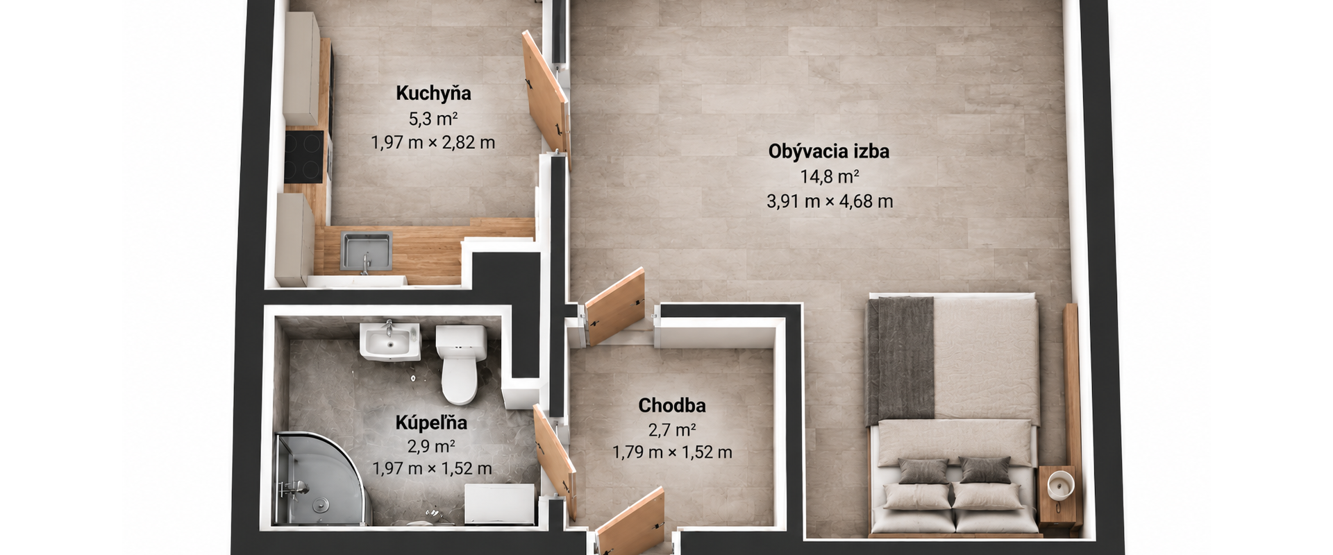 Predaj 1-izbového bytu v Trnave