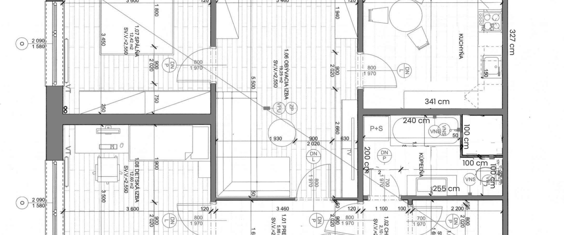 Kompletne zrekonštruovaný 3-izbový byt s balkónom