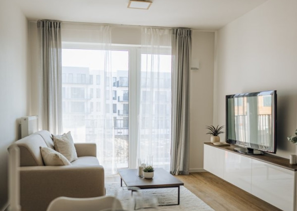 Na predaj krásny 2 izbový byt so záhradou a parkovacím miestom