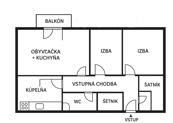 PREDANÝ!Moderný 3-izbový byt na predaj v úplnom centre mesta