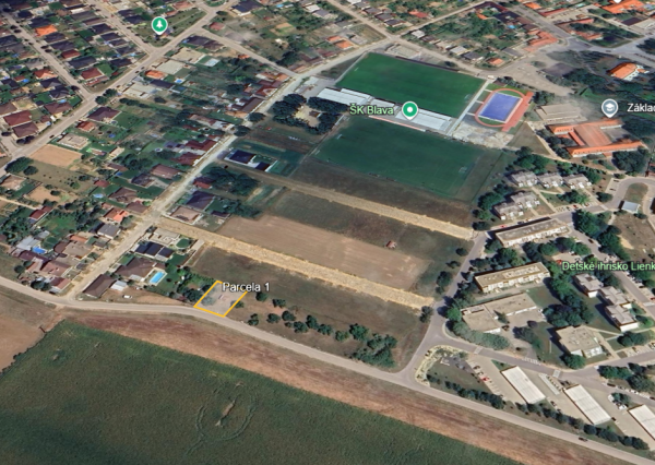 Pozemok 588 m² – budúca výstavba rodinného domu