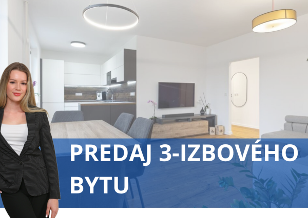 Hľadám na predaj 3-izbový byt