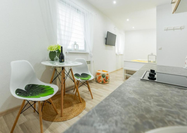Moderný apartmán v centre Rajeckých Teplíc rovno oproti kúpeľom Afrodita .