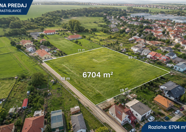 EXKLUZÍVNE | Investičný pozemok 6 704 m² v obci Rastislavice
