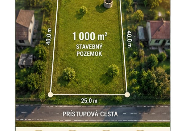 🌿VEĽKORYSÝ STAVEBNÝ POZEMOK 1 000 m²|NITRIANSKE HRNČIAROVCE