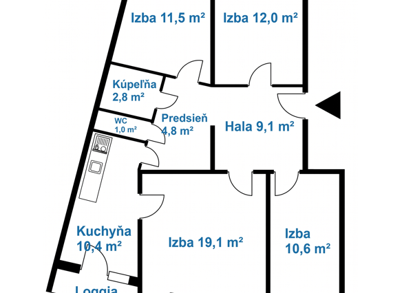 Predaj 4-izbového bytu pod lesom: Veternicová, Dlhé diely
